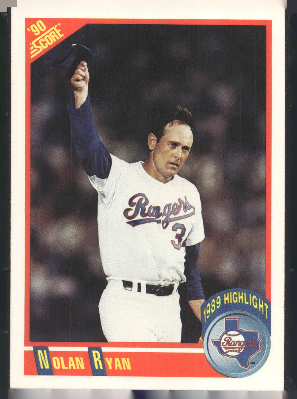 1990 Score #696 Nolan Ryan