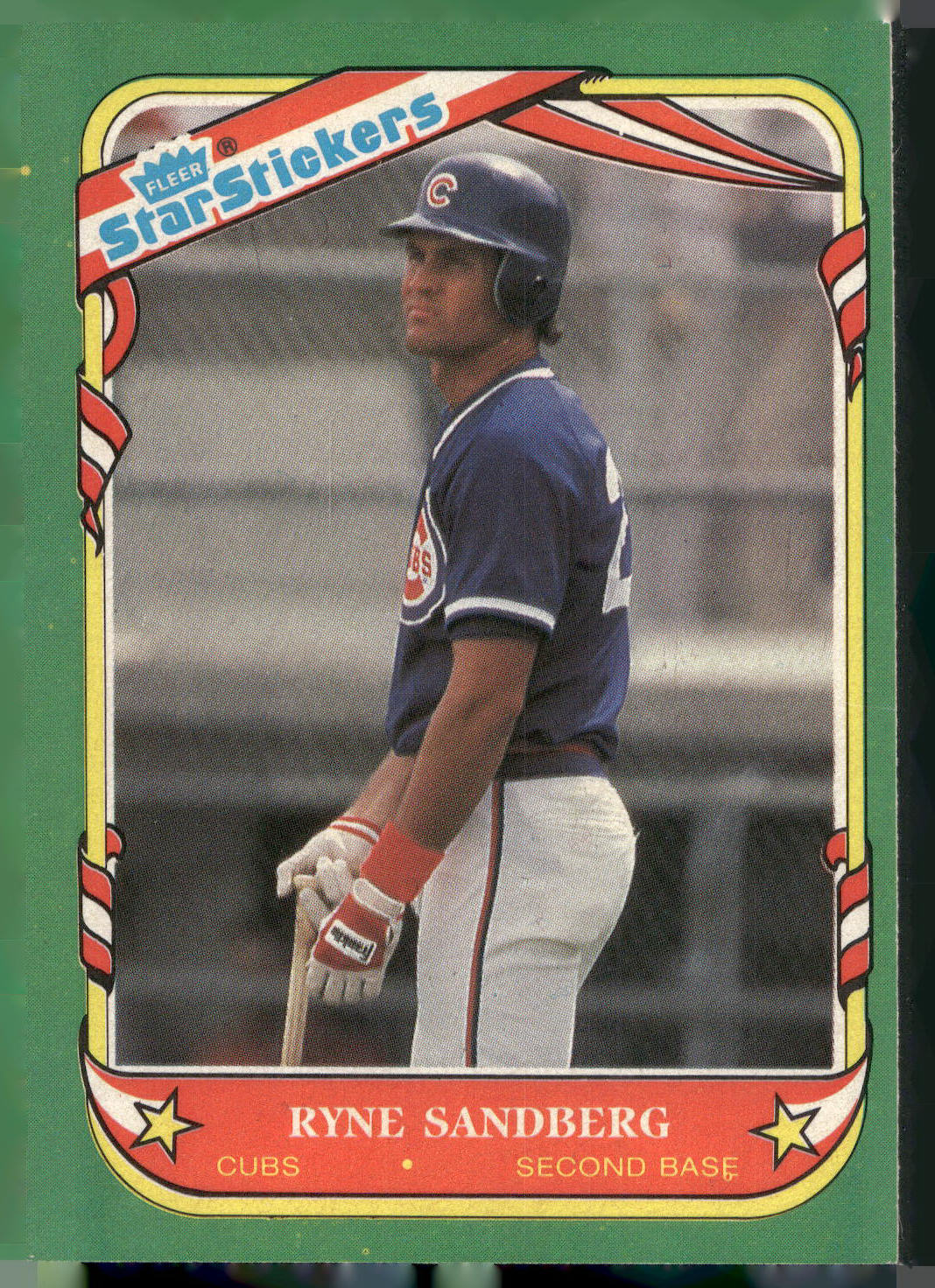 1987 Fleer Star Stickers #105 Ryne Sandberg