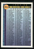 1997-98 Topps #220 Checklist: 111-220 and Inserts