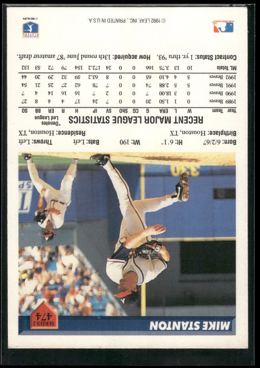 1993 Donruss #474 Mike Stanton