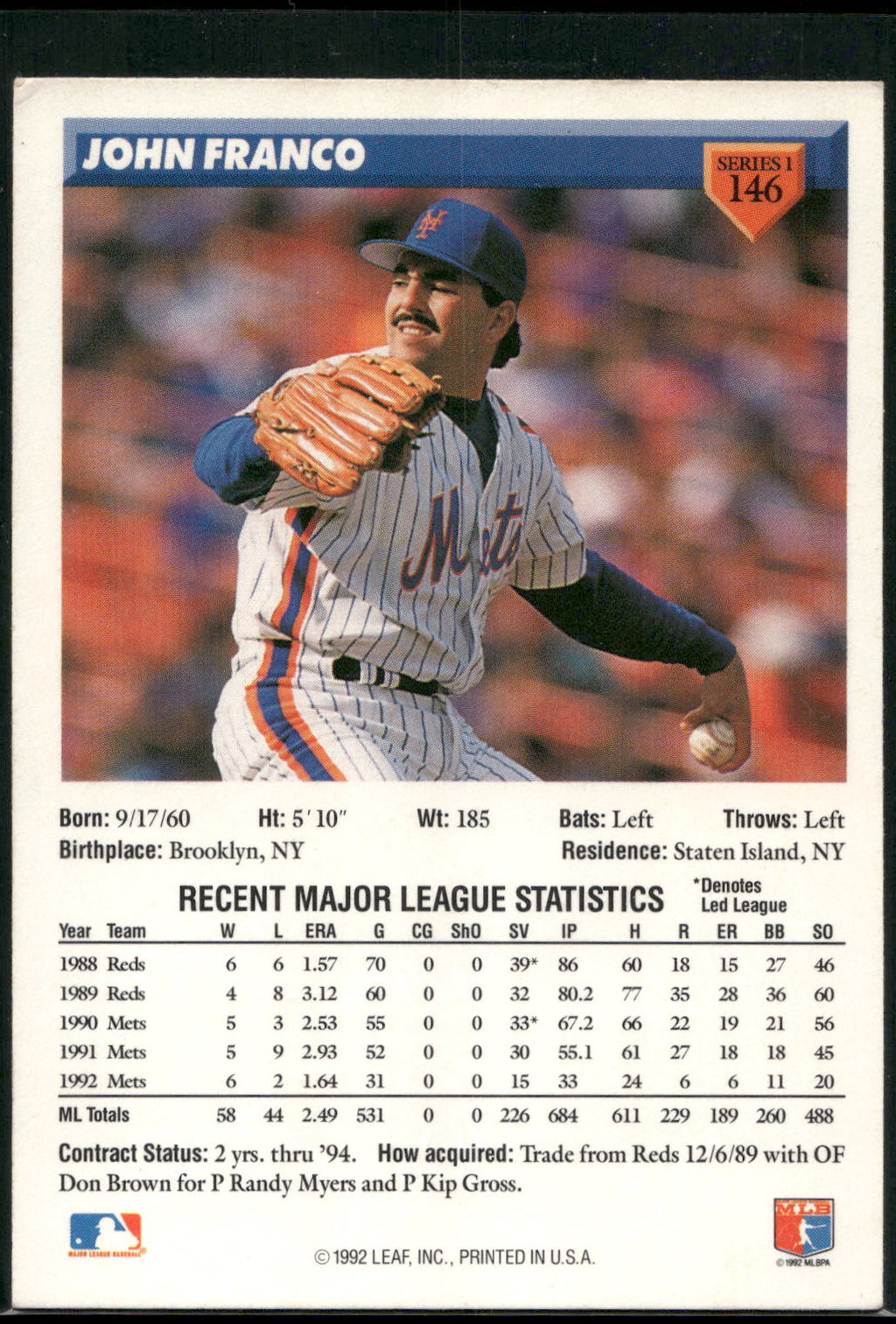 1993 Donruss #146 John Franco