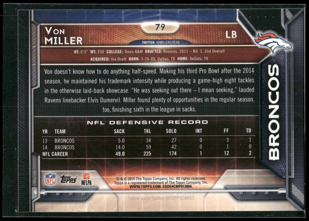 2015 Topps #79 Von Miller