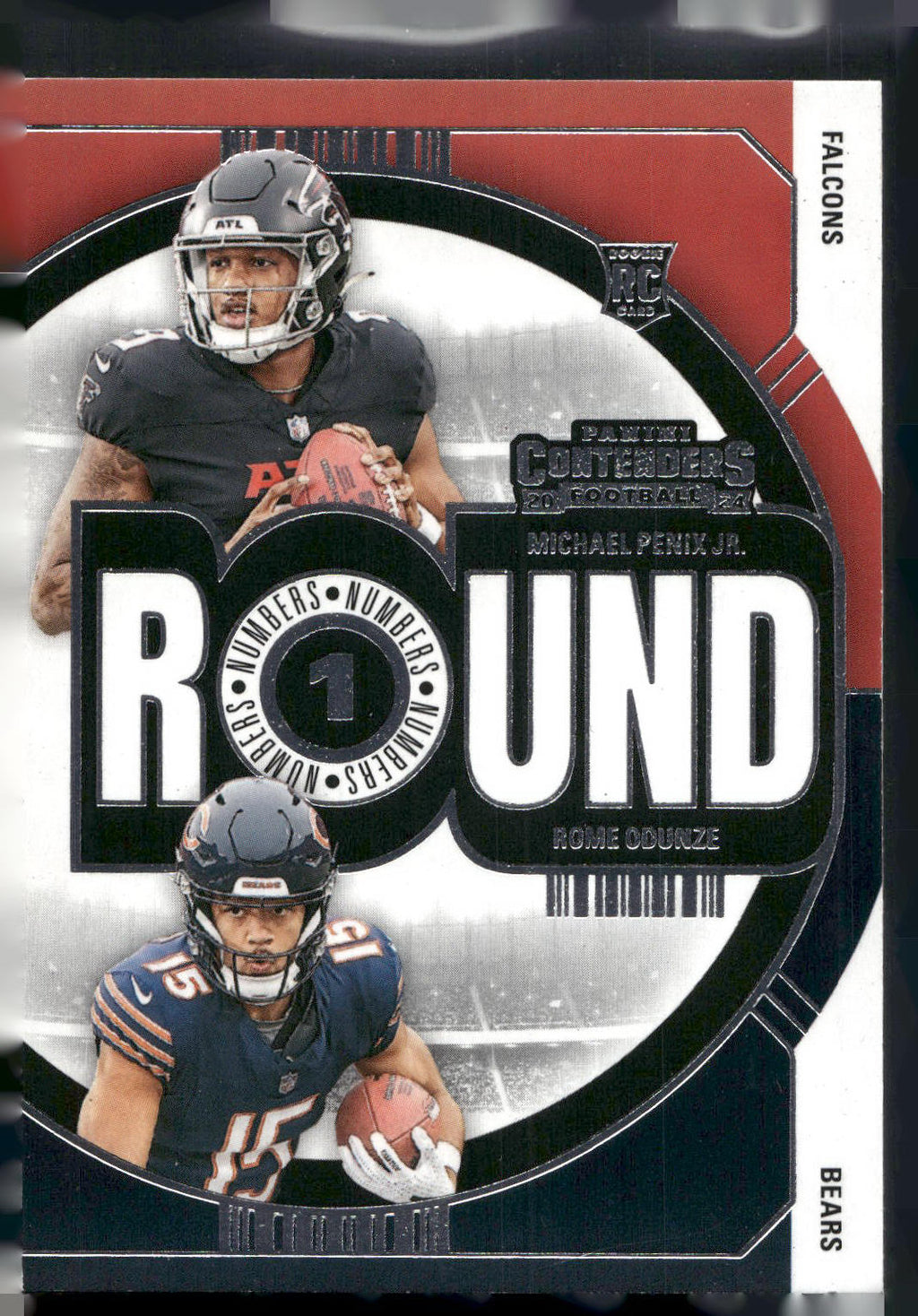 2024 Panini Contenders #3 Michael Penix Jr. / Rome Odunze Round Numbers