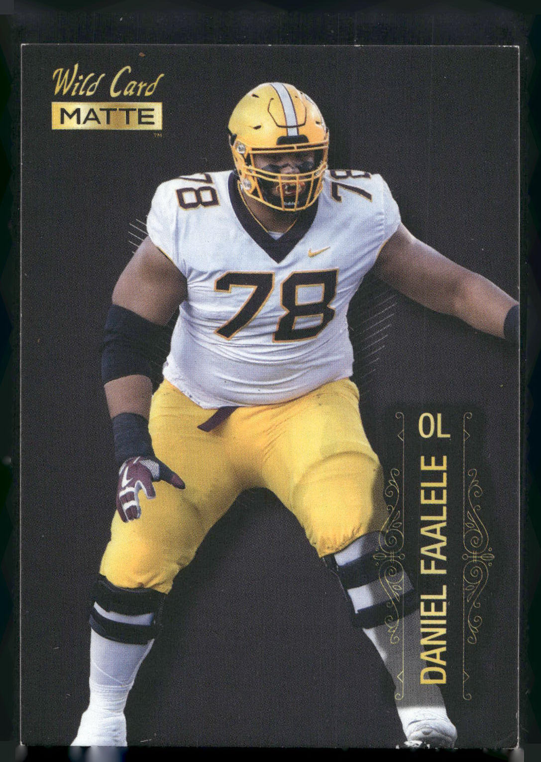 2022 Wild Card Matte #MB-25 Daniel Faalele Black