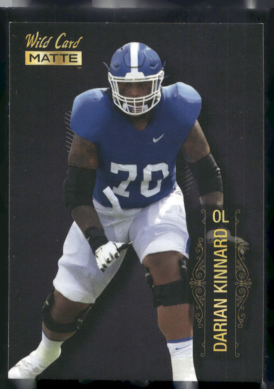 2022 Wild Card Matte #MB-26 Darian Kinnard Black