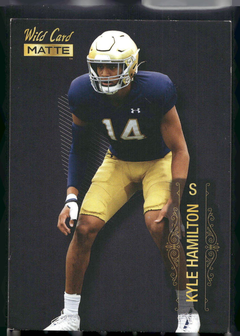 2022 Wild Card Matte #MB-76 Kyle Hamilton Black