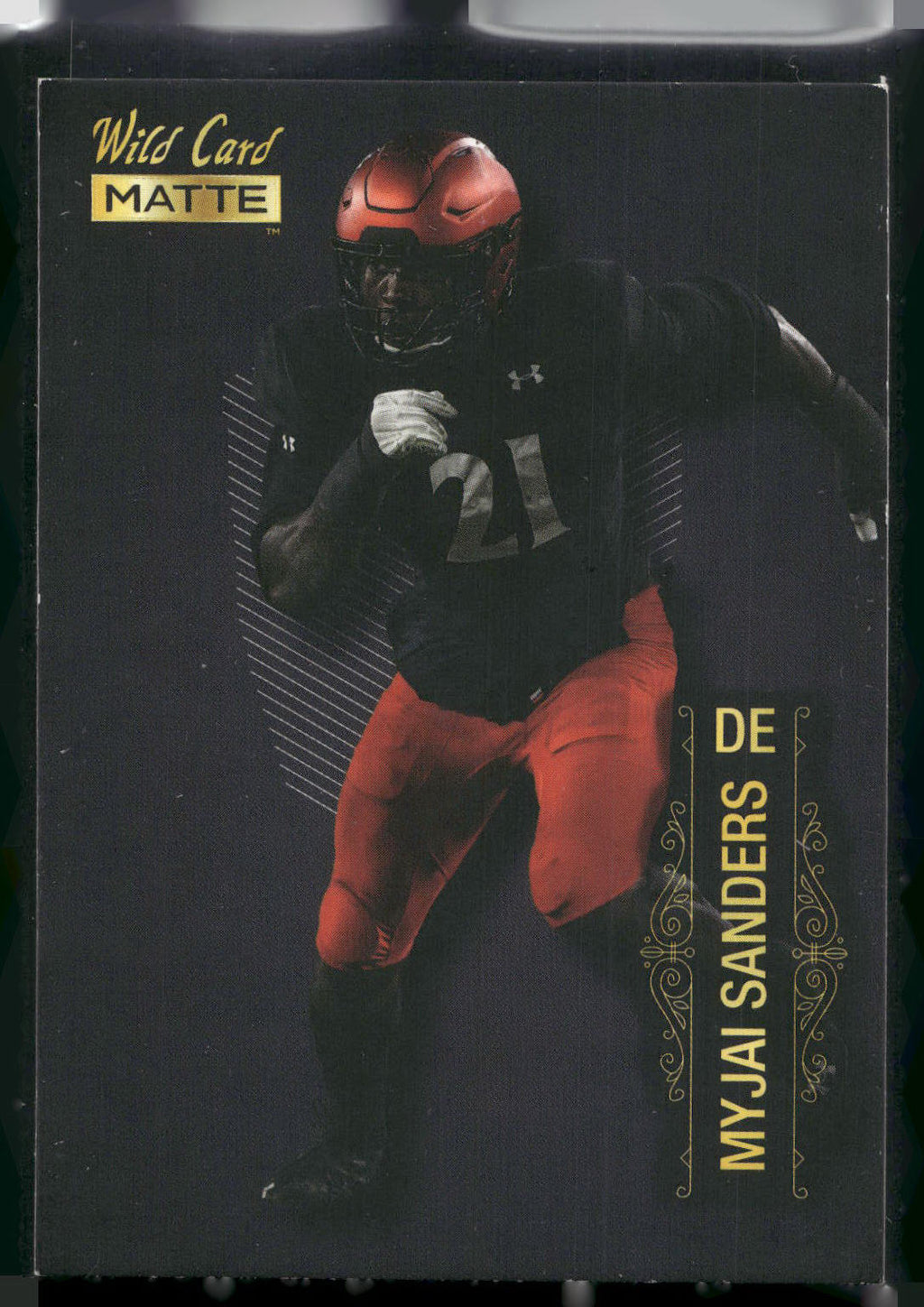 2022 Wild Card Matte #MB-86 Myjai Sanders Black