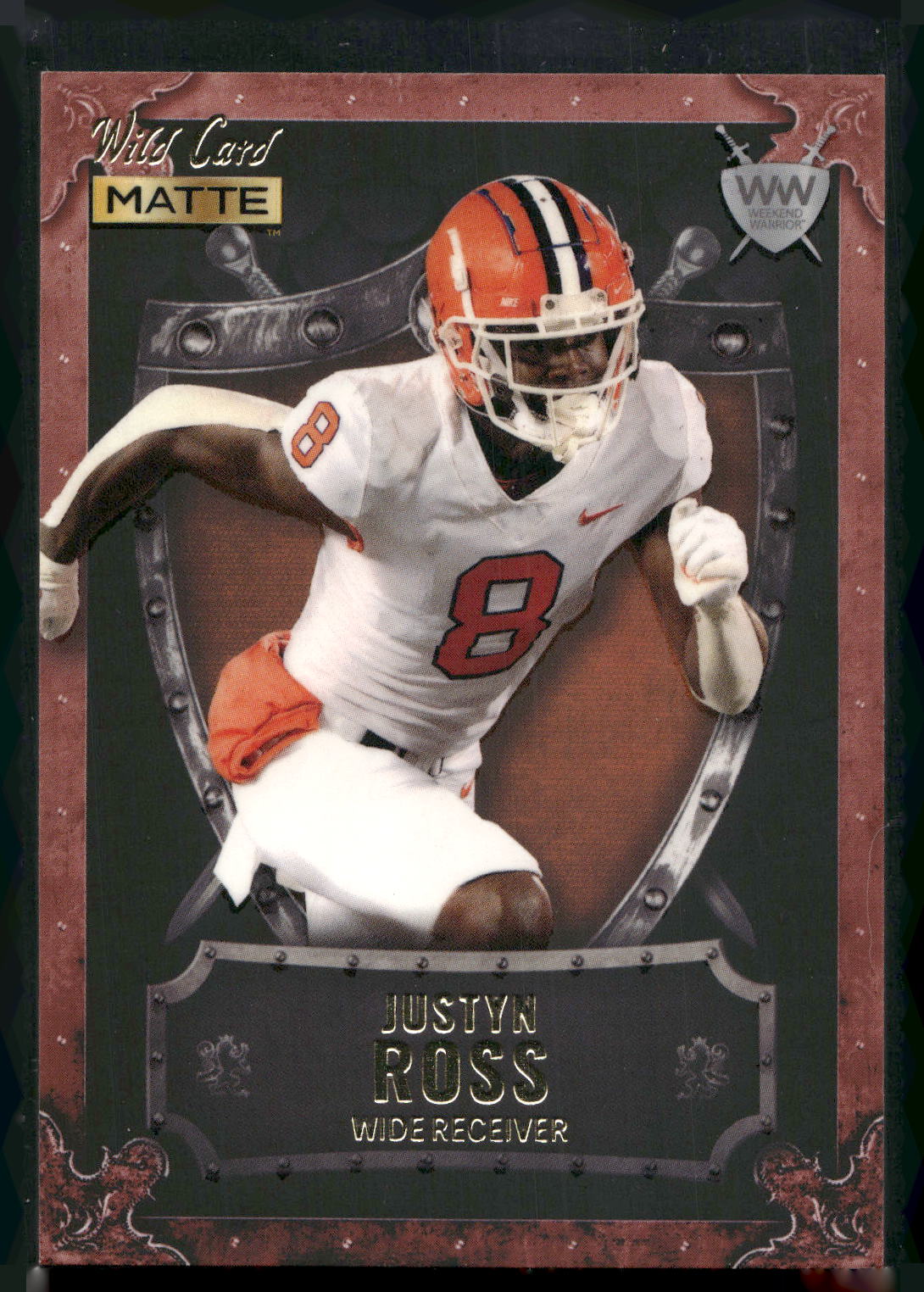 2022 Wild Card Matte #WW-28 Justyn Ross