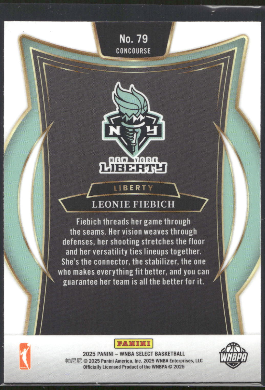 2025 Panini Select WNBA #79 Leonie Fiebich