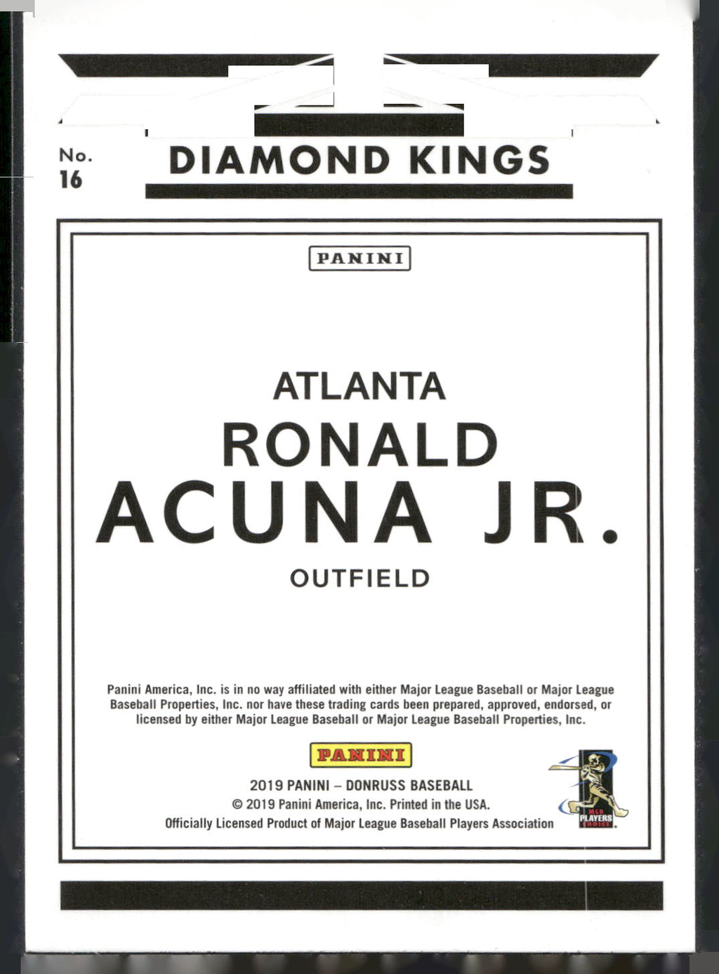 2019 Donruss #16 Ronald Acuna Jr.