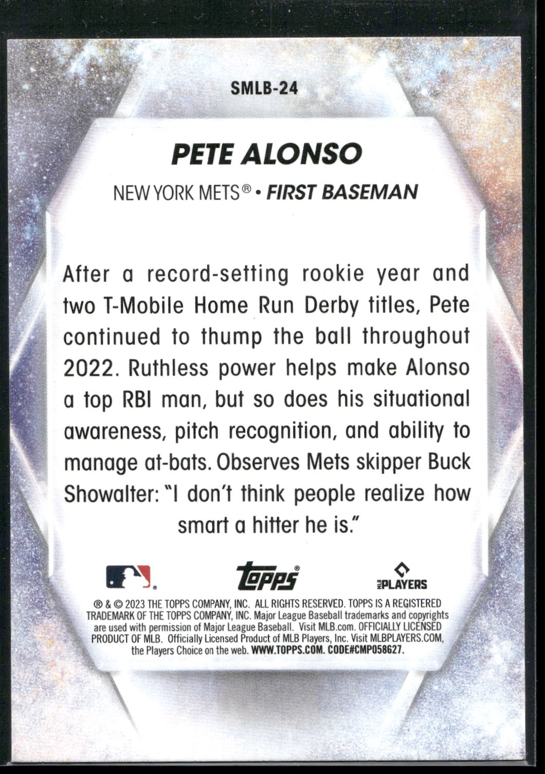 2023 Topps #SMLB-24 Pete Alonso Stars of MLB