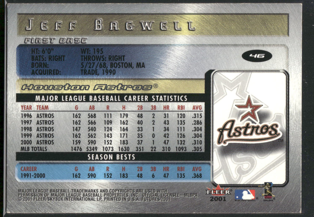 2001 Fleer Futures #46 Jeff Bagwell