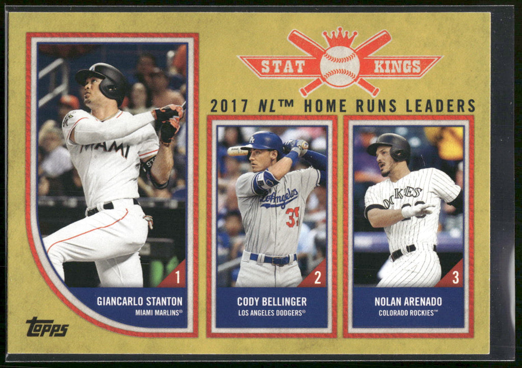 2018 Topps Big League #301 (Stanton / Cody Bellinger / Nolan Arenado) Gold