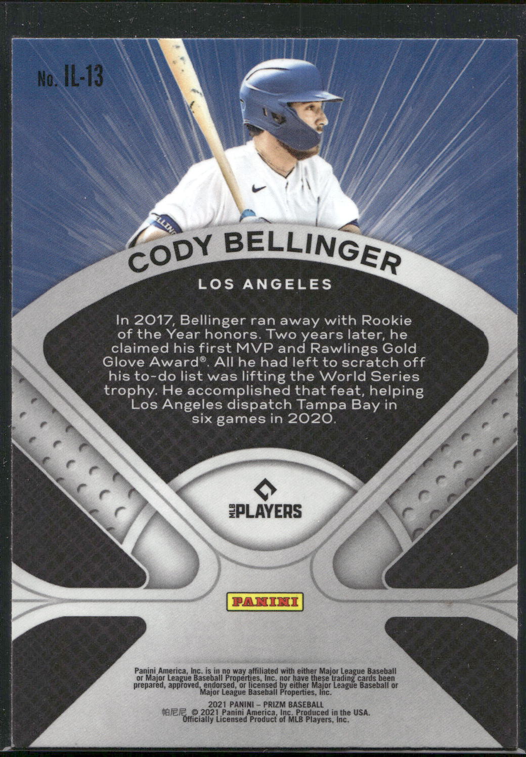 2021 Panini Prizm #IL-13 Cody Bellinger Illumination