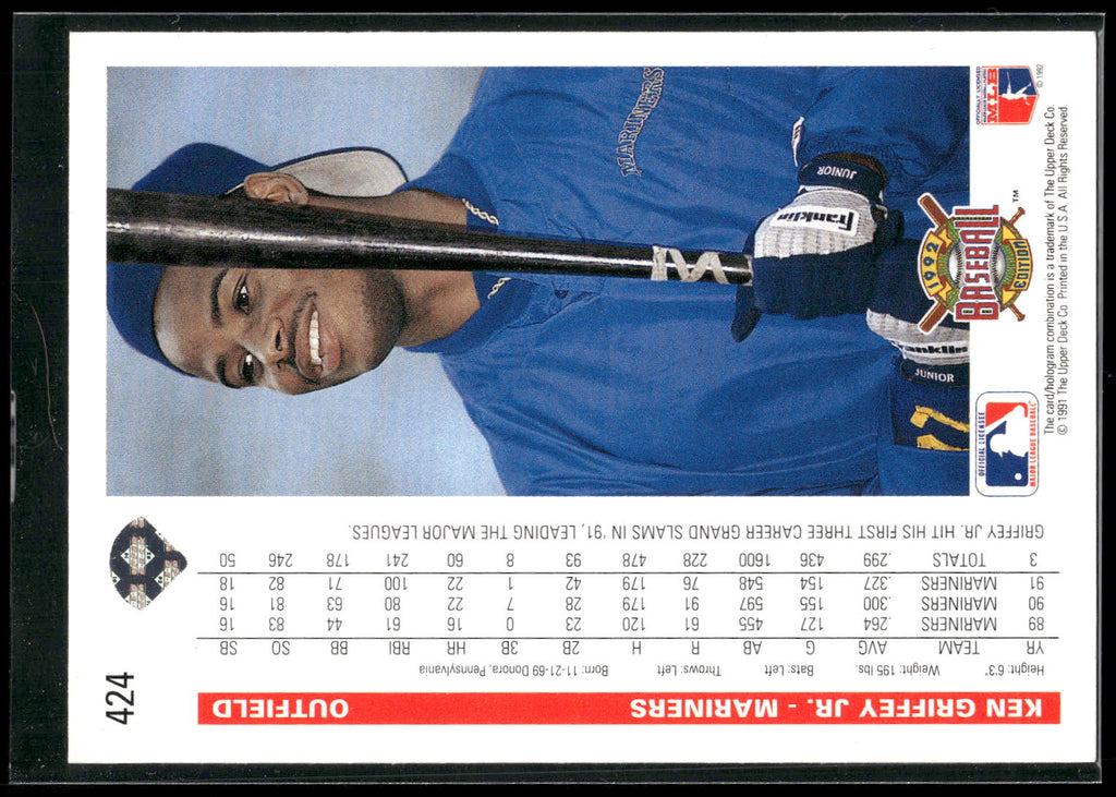 1992 Upper Deck #424 Ken Griffey Jr.