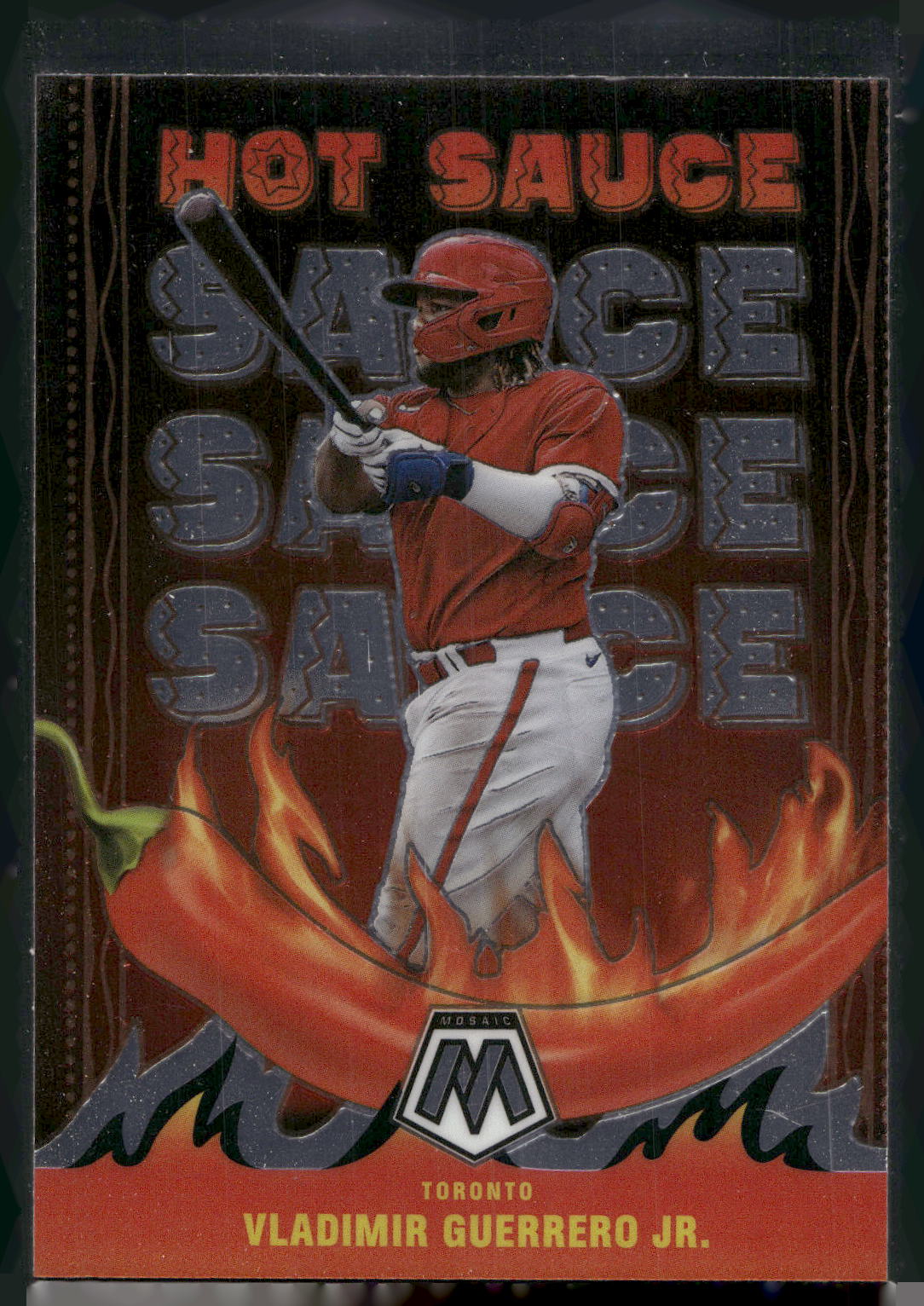 2022 Panini Mosaic #HS-5 Vladimir Guerrero Jr. Hot Sauce