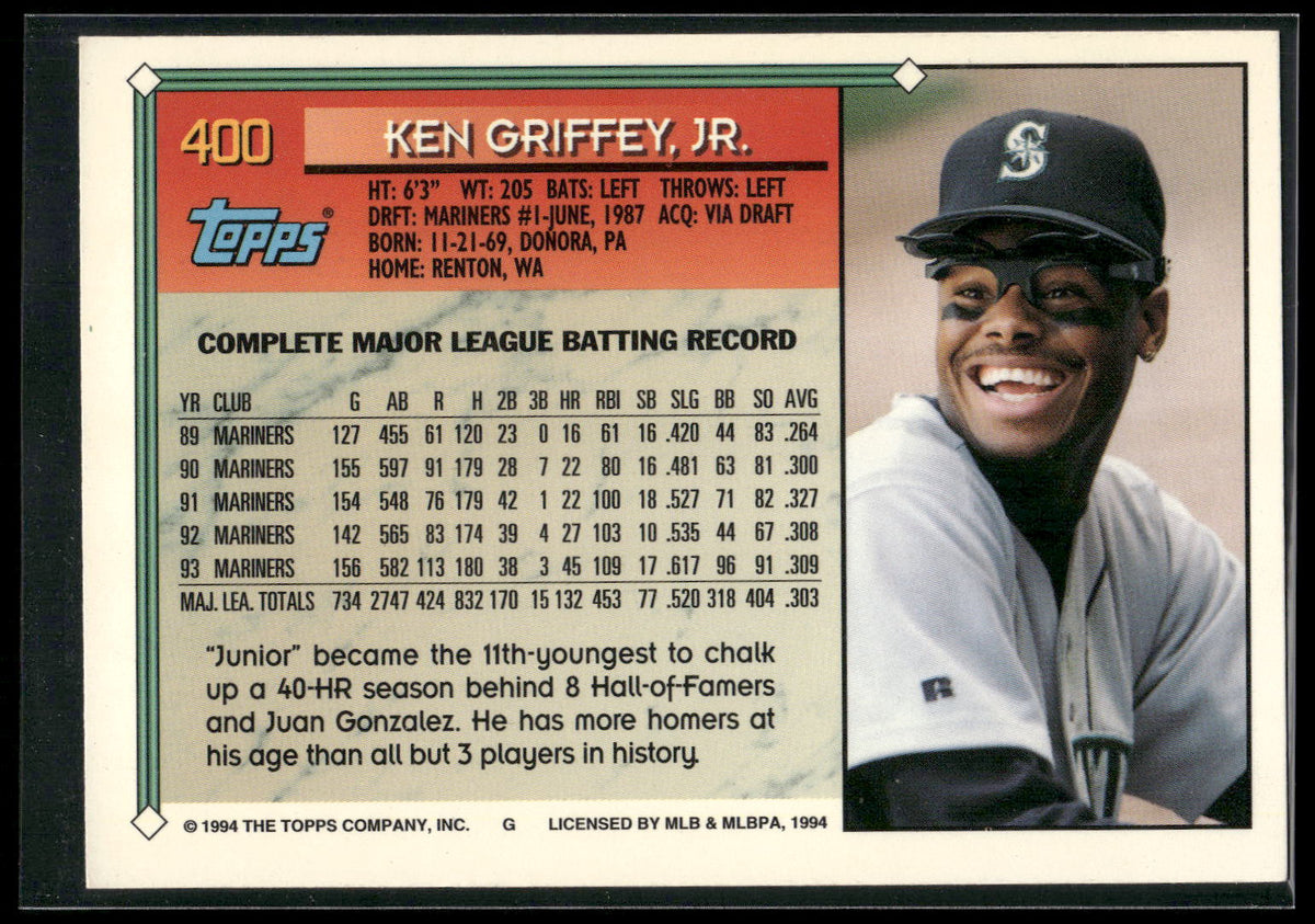 1994 Topps #400 Ken Griffey Jr.