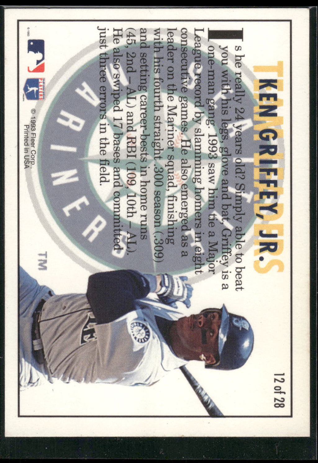 1994 Fleer #12 Ken Griffey, Jr. Team Leaders