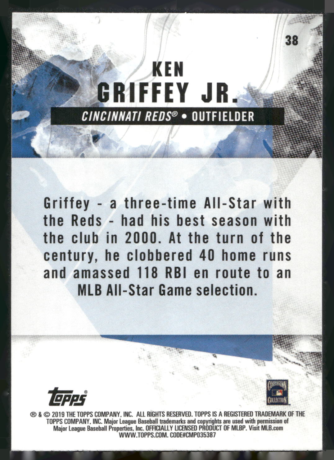 2019 Topps Fire #38 Ken Griffey Jr.