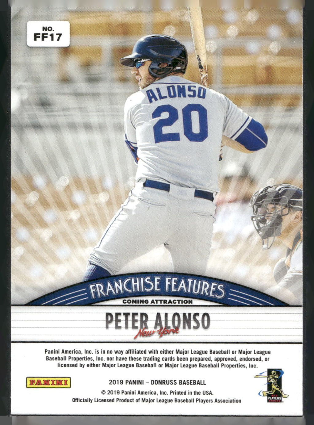 2019 Donruss #FF17 Paul Goldschmidt / Peter Alonso Franchise Features Fireworks