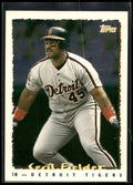 1995 Topps #124 Cecil Fielder CyberStats (Spectralight)