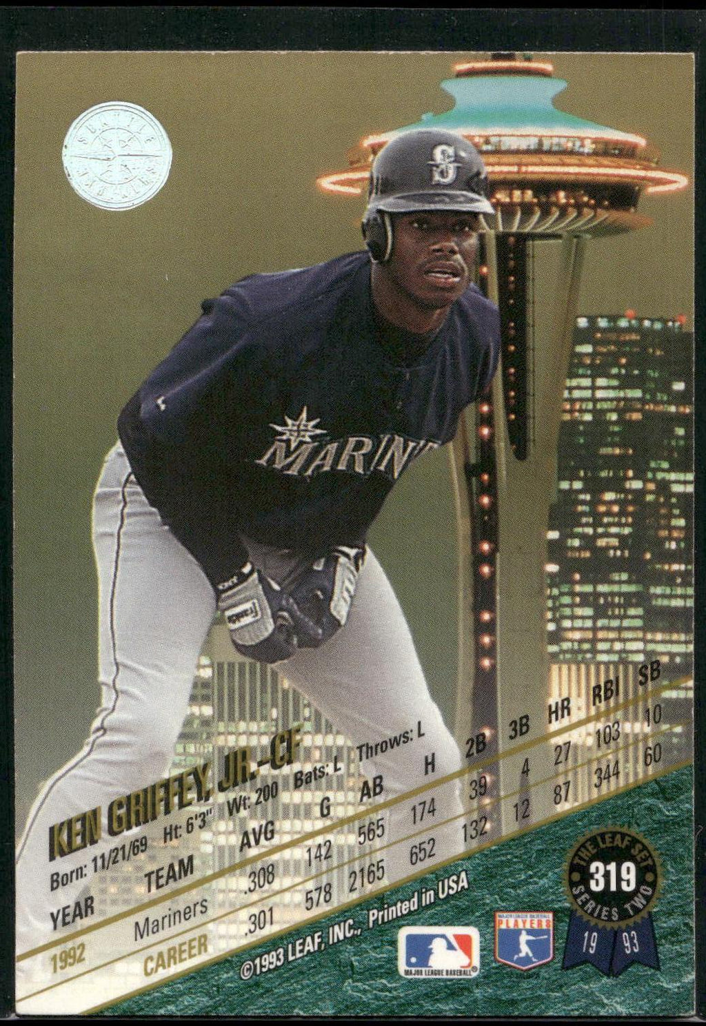1993 Leaf #319 Ken Griffey, Jr.