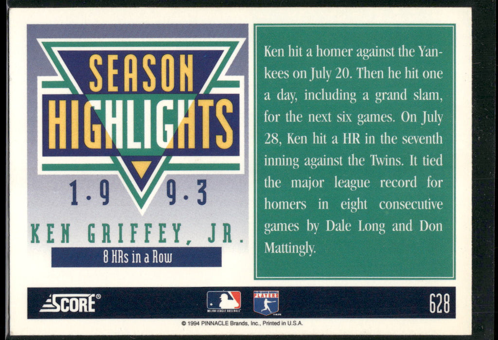 1994 Score #628 Ken Griffey, Jr.