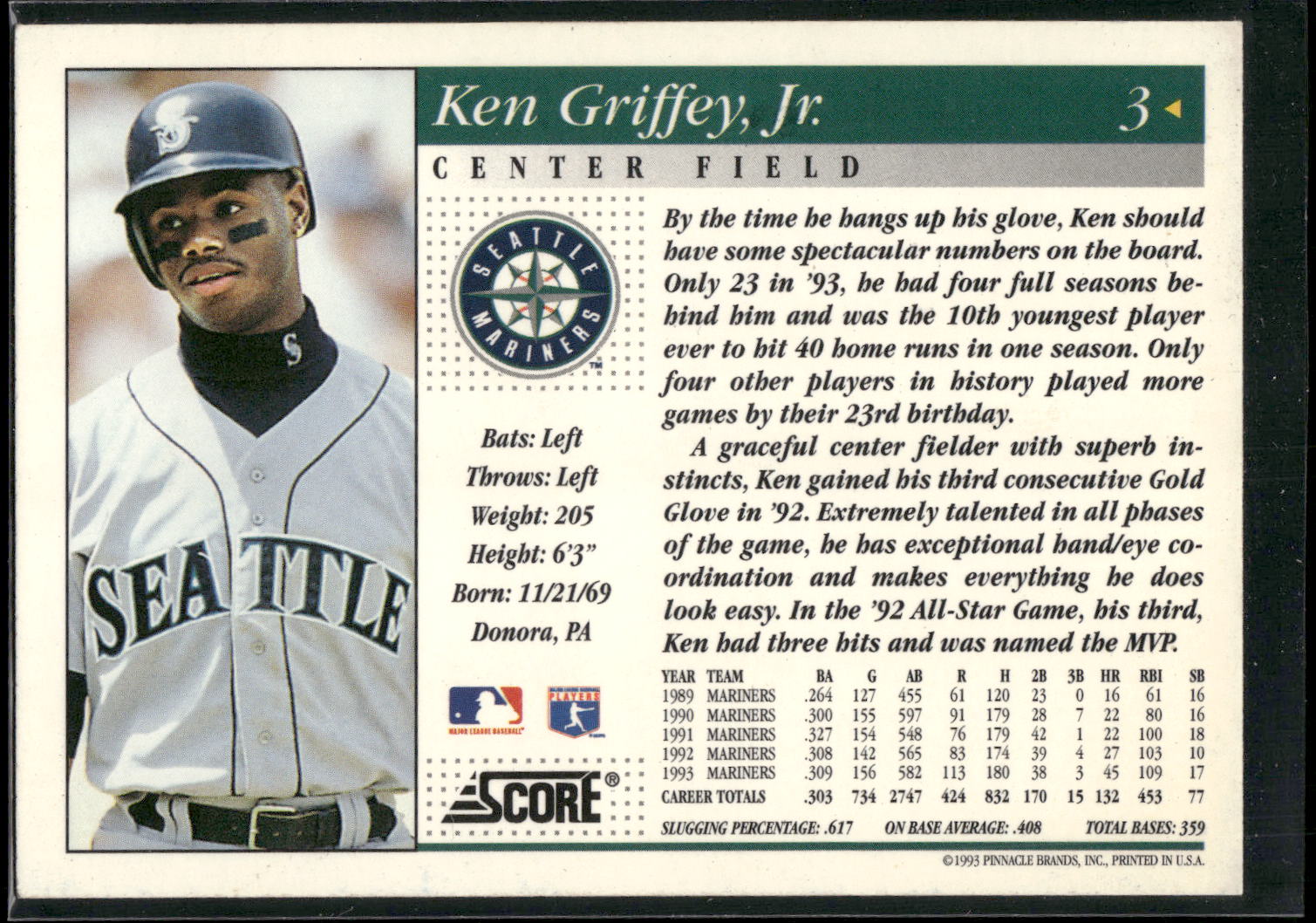 1994 Score #3 Ken Griffey Jr.