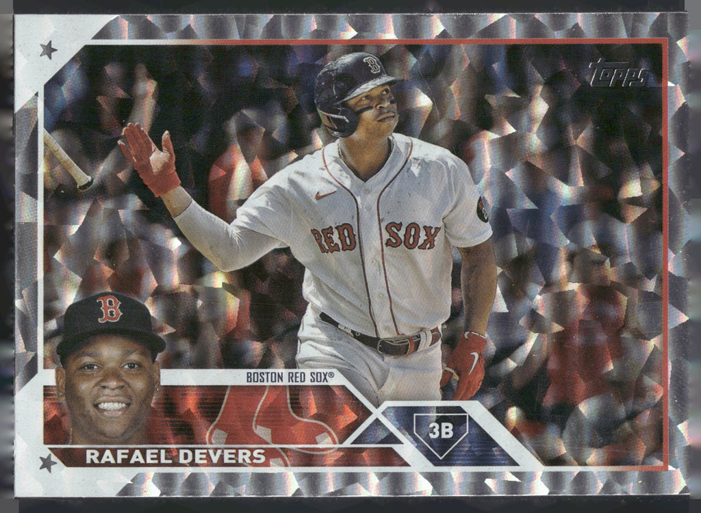 2023 Topps #11 Rafael Devers Silver Pattern Foilboard