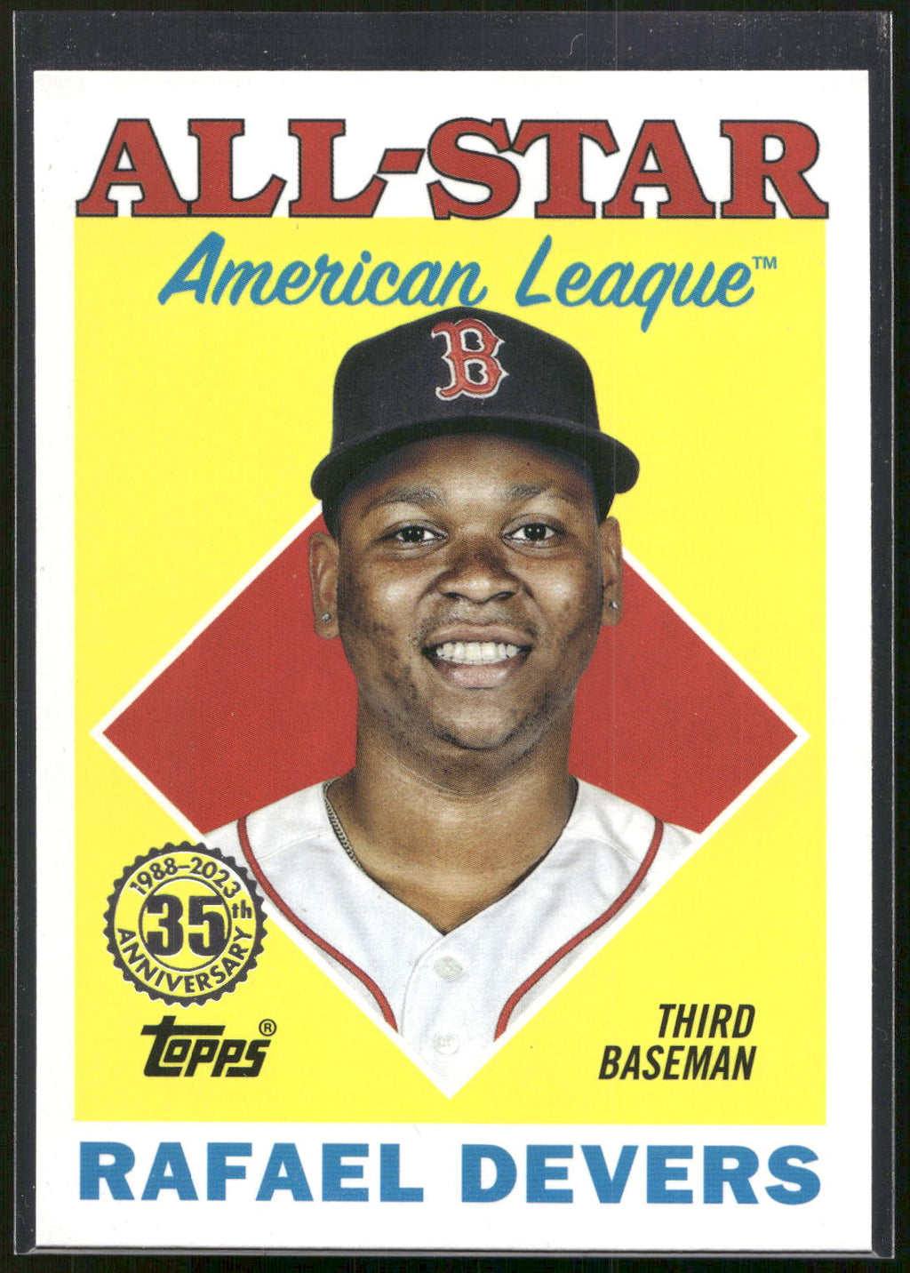 2023 Topps #88AS-8 Rafael Devers 1988 Topps Baseball 35th Anniversary All-Stars