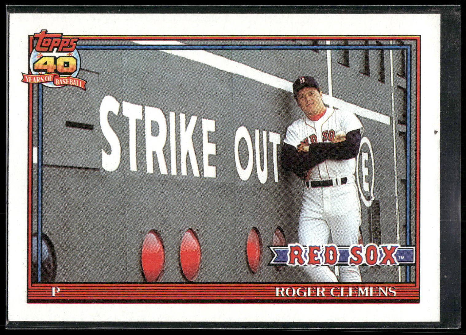 1991 Topps #530 Roger Clemens
