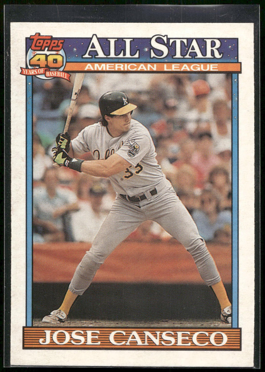 1991 Topps #390 Jose Canseco