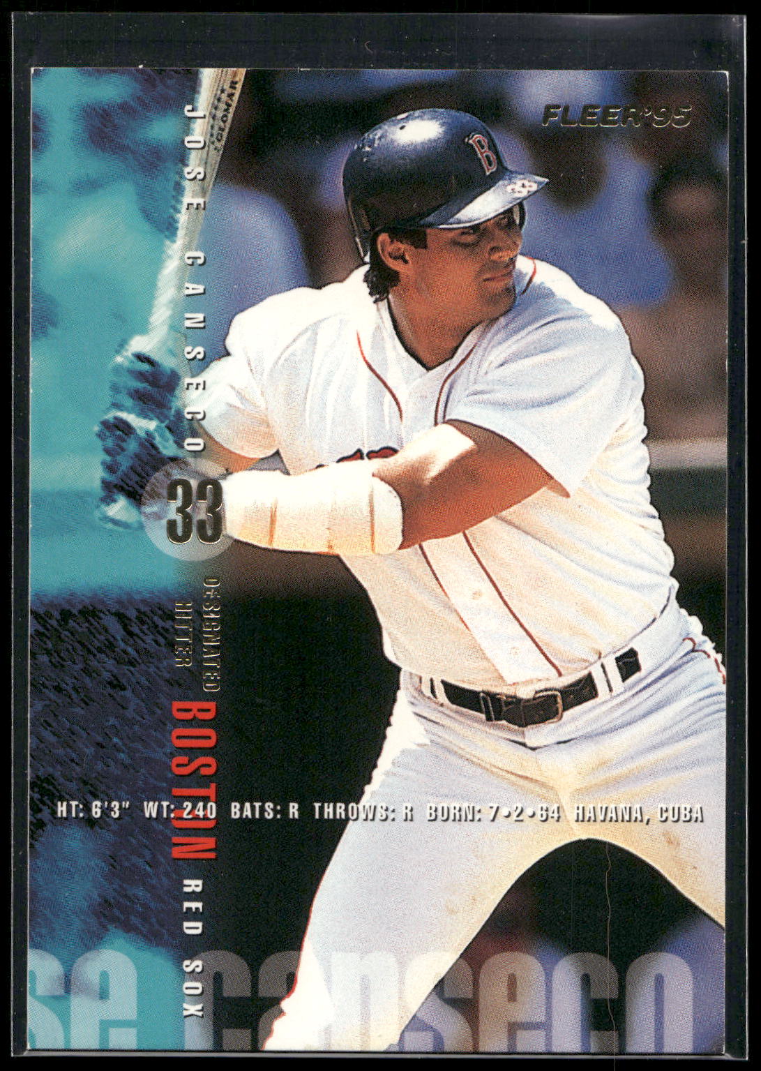 1995 Fleer Update #U-9 Jose Canseco