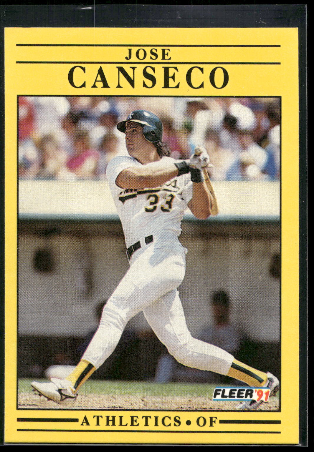 1991 Fleer #5 Jose Canseco
