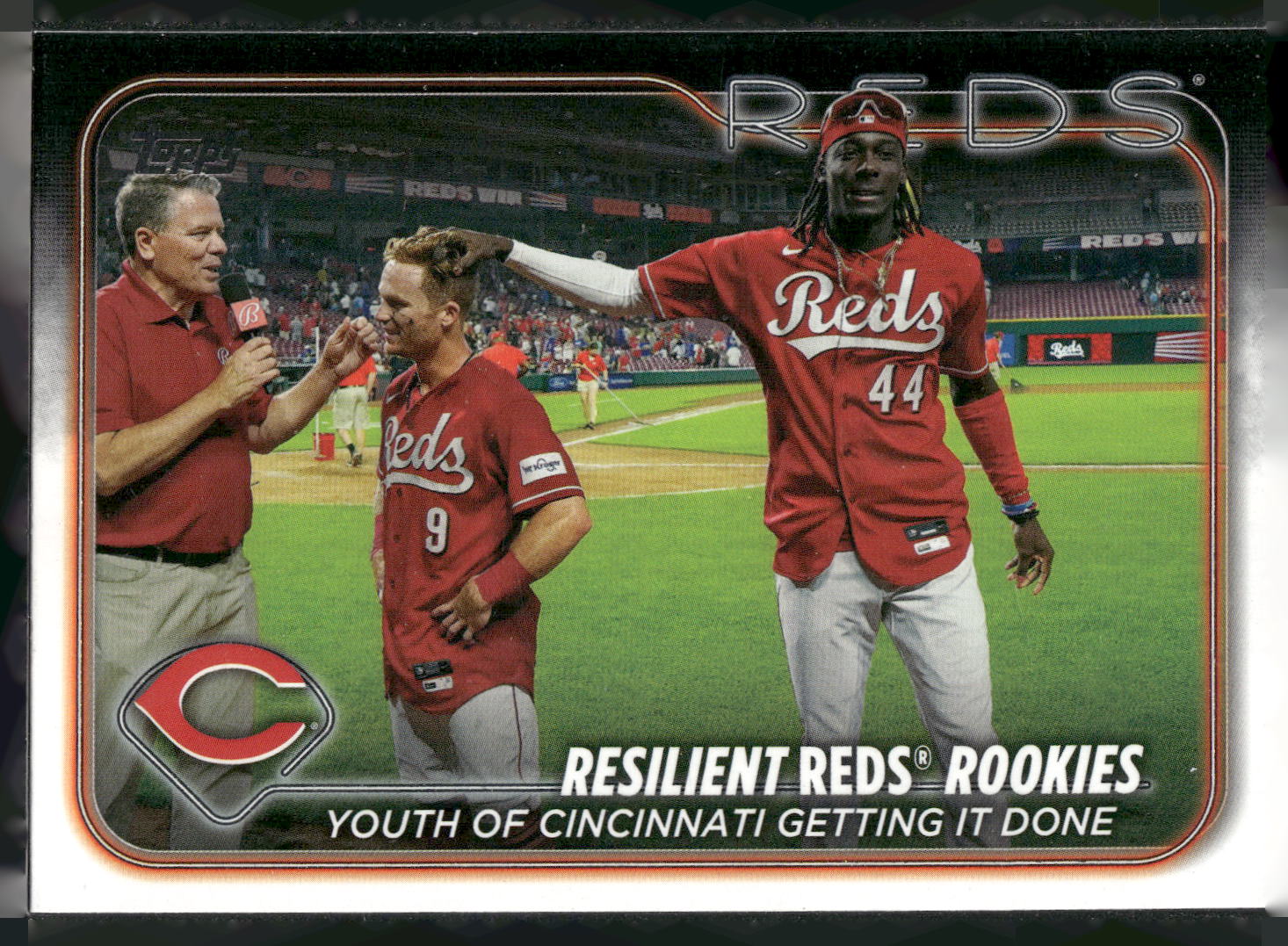 2024 Topps #133 Resilient Reds Rookies: Youth of Cincinnati Getting It Done