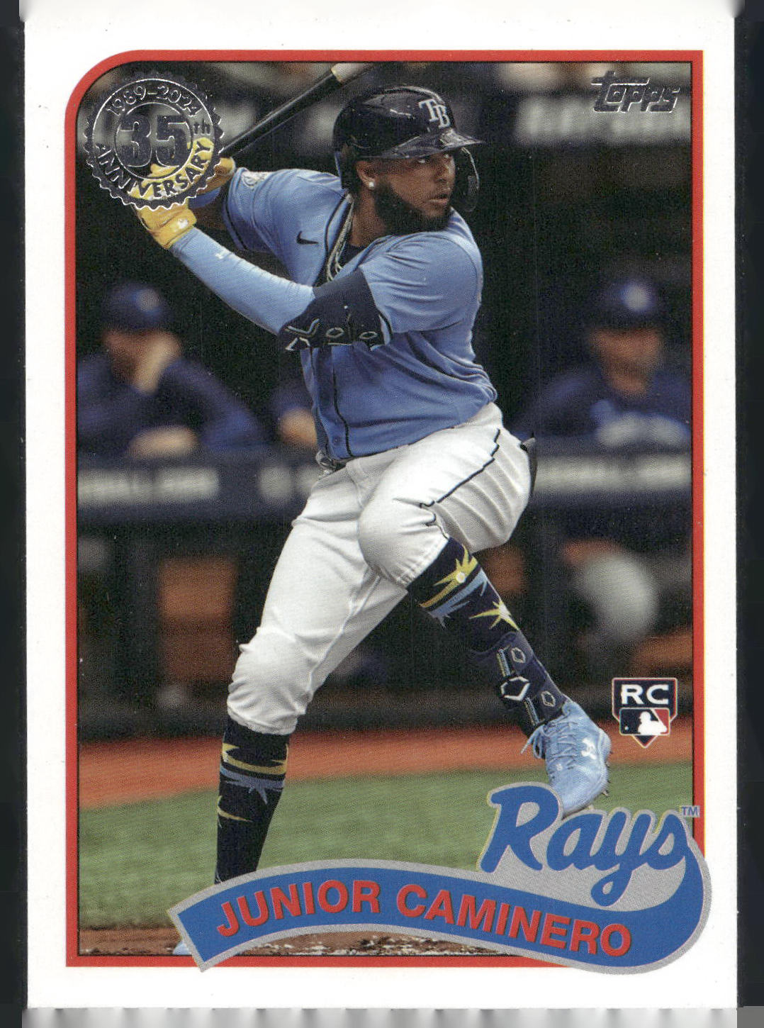 2024 Topps #89B-50 Junior Caminero 1989 Topps Baseball 35th