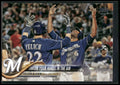 2018 Topps Update #US65 Throw Your Hands In The Air (Yelich / Lorenzo Cain)