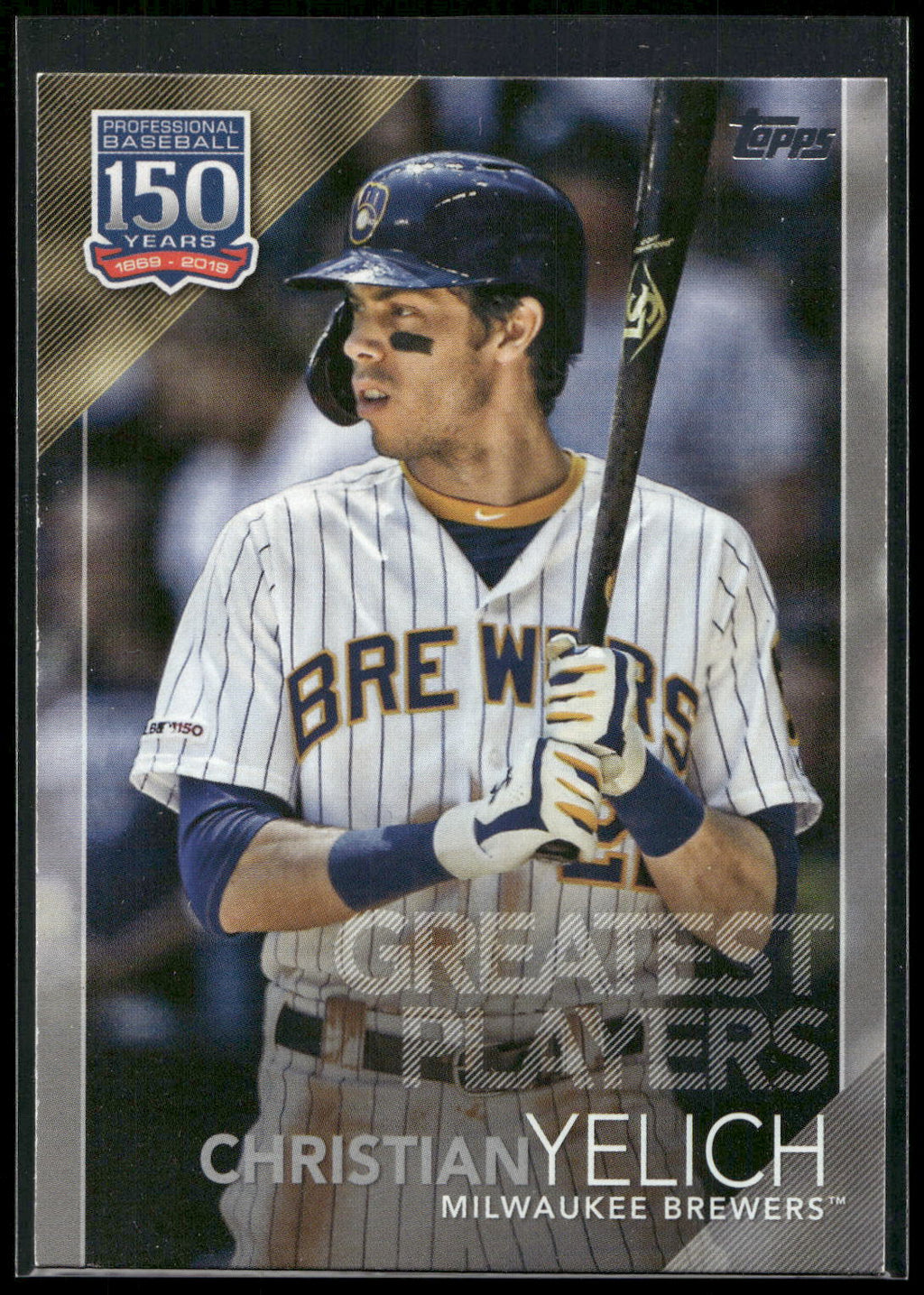 2019 Topps Update #150-10 Christian Yelich 150 Years of Professional Baseball