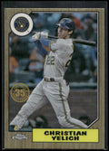 2022 Topps Chrome #87BC-6 Christian Yelich 1987 Topps Baseball 35th Anniversary