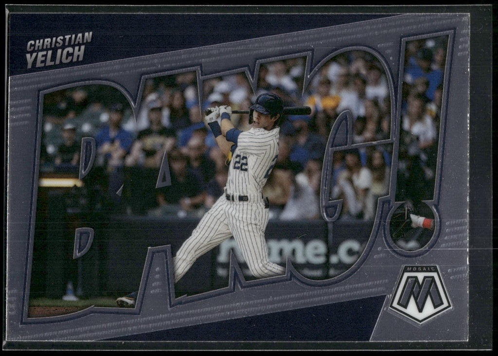 2022 Panini Mosaic #BG-6 Christian Yelich Bang!