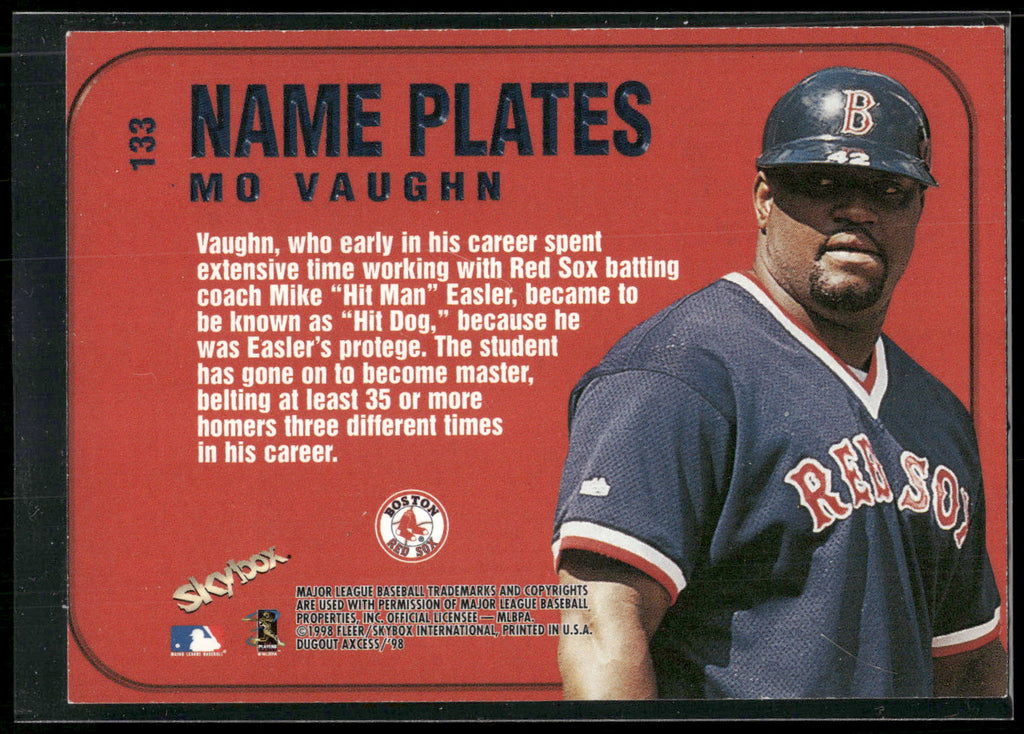 1998 SkyBox Dugout Axcess #133 Mo Vaughn