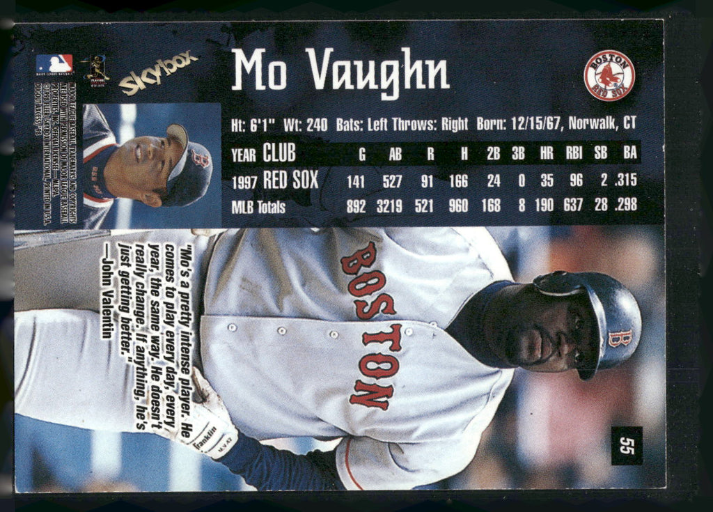 1998 SkyBox Dugout Axcess #55 Mo Vaughn