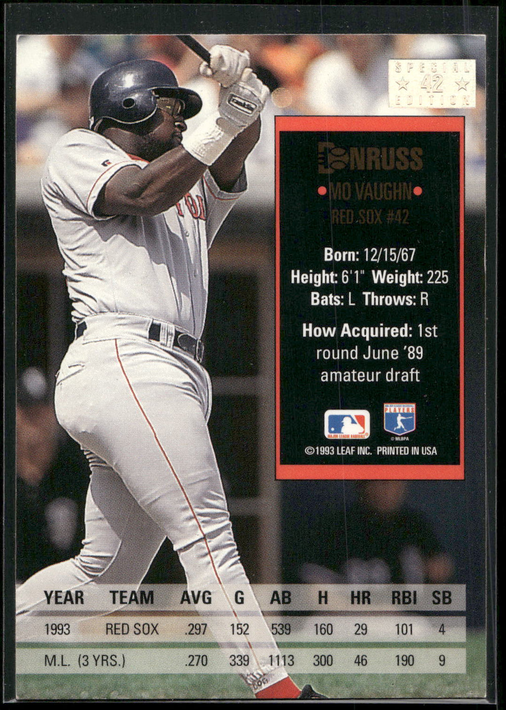 1994 Donruss #42 Mo Vaughn Special Edition