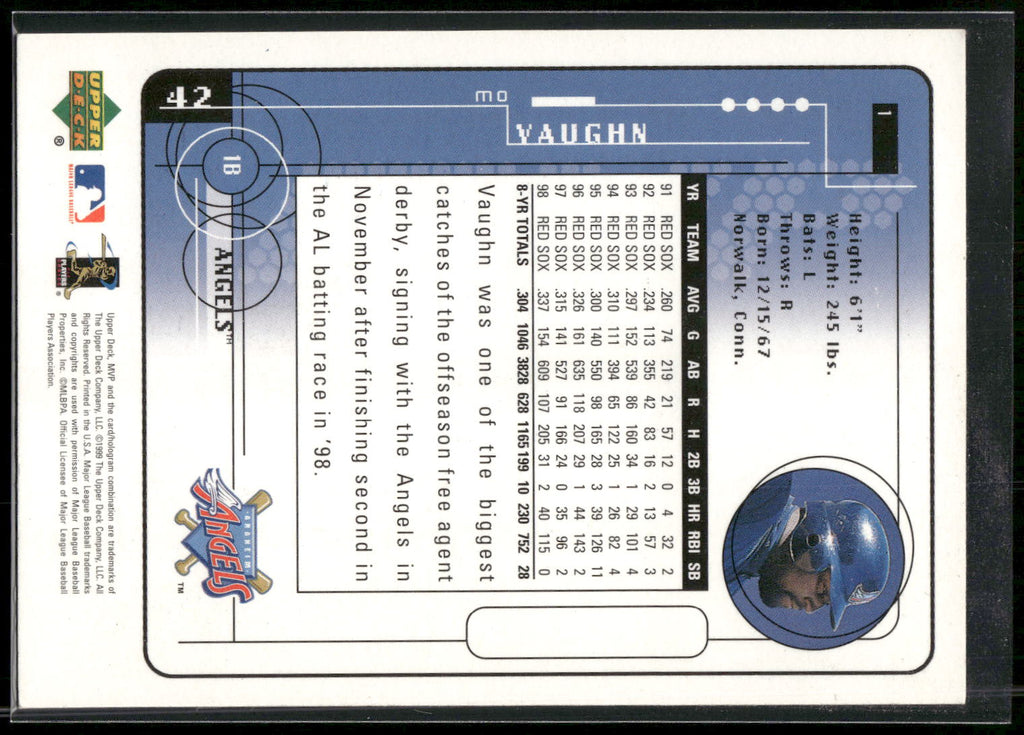 1999 Upper Deck MVP #1 Mo Vaughn