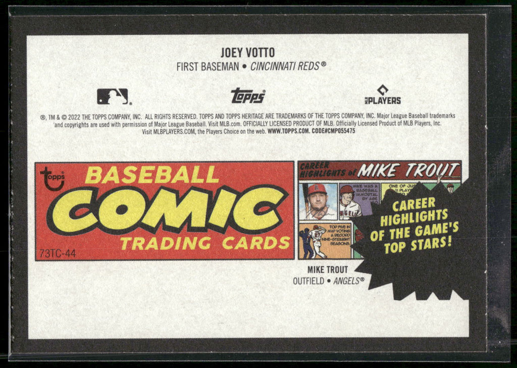 2022 Topps Heritage #73TC-44 Joey Votto 1973 Topps Comics