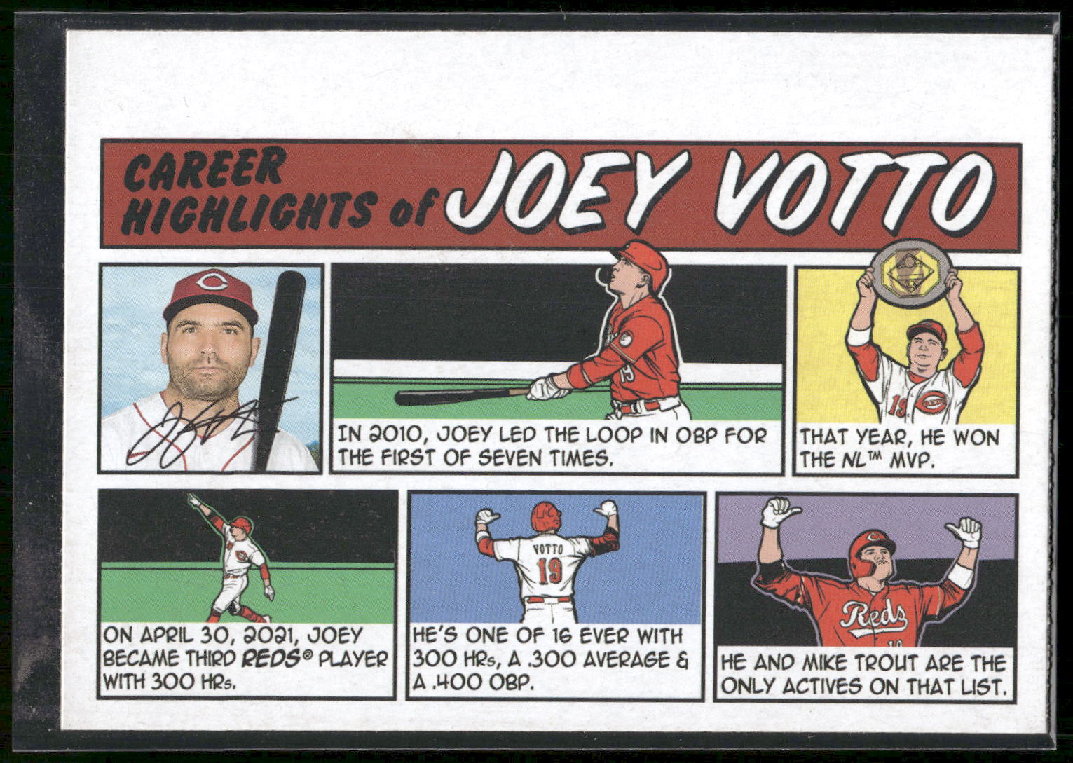 2022 Topps Heritage #73TC-44 Joey Votto 1973 Topps Comics