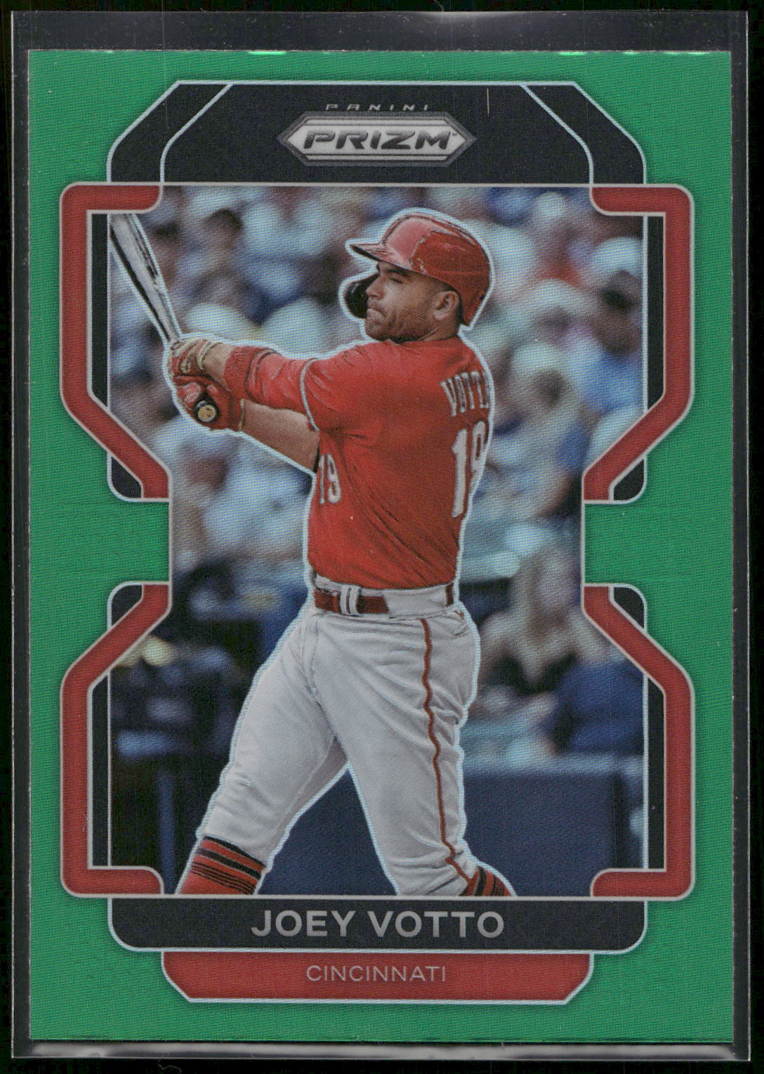 2022 Panini Prizm #268 Joey Votto Green Prizm
