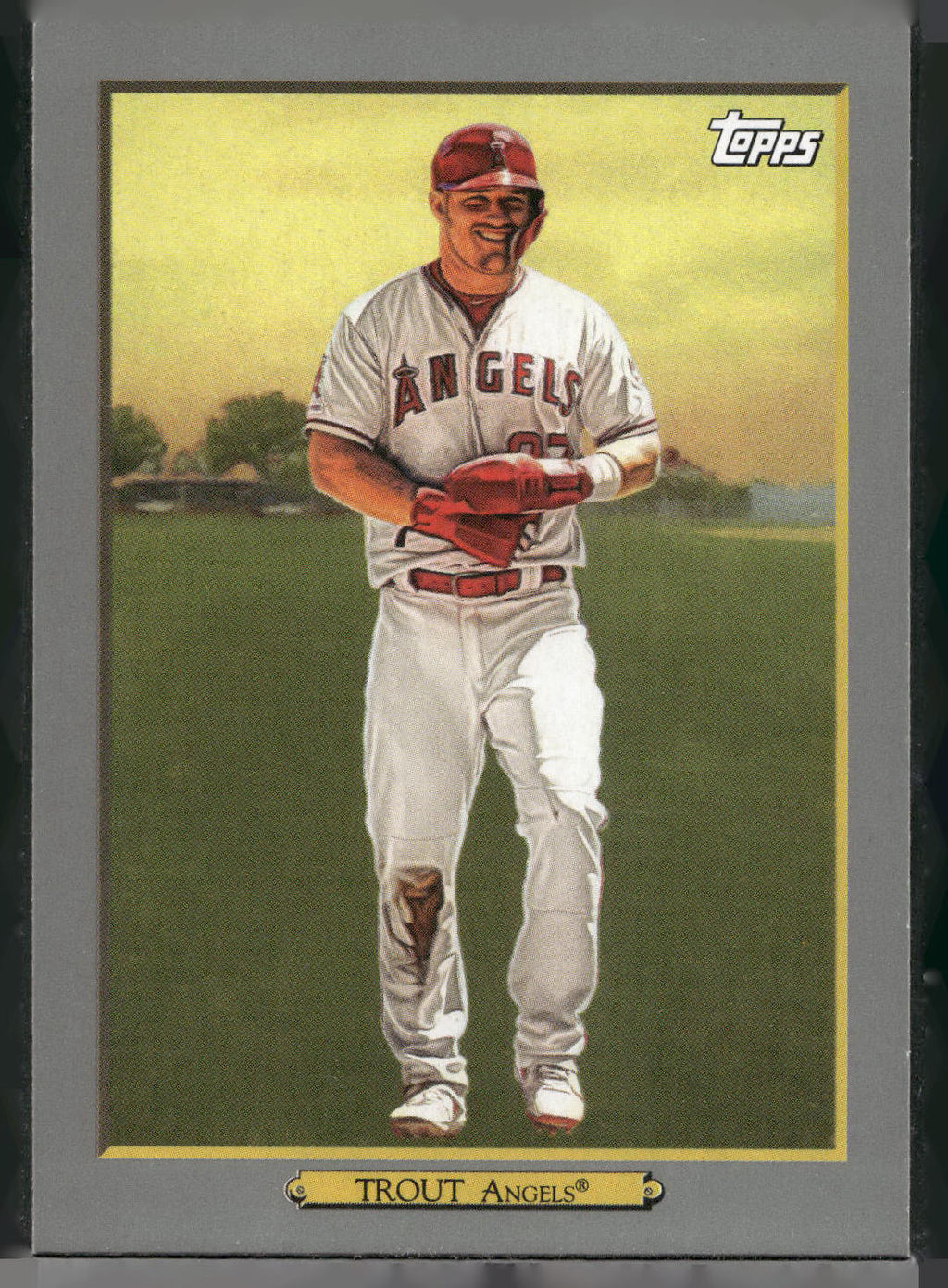 2020 Topps #TR-46 Mike Trout Turkey Red 2020 (Series 1)