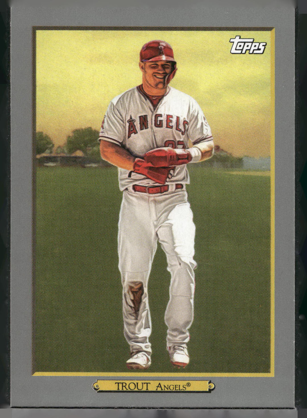 2020 Topps #TR-46 Mike Trout Turkey Red 2020 (Series 1)