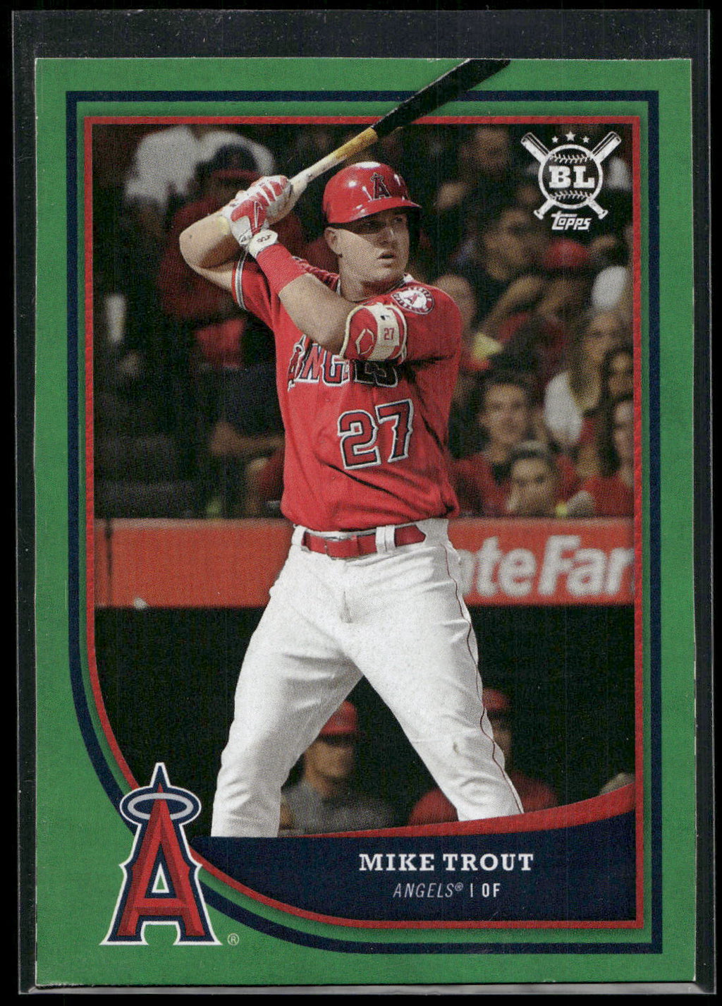 2018 Topps Big League #150 Mike Trout Green